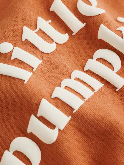 |BabyBoy| Conjunto De Moletom e Legging Para Bebê "Little Pumpkin" Laranja (0 meses a 2 anos)