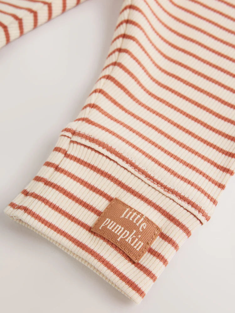 |BabyBoy| Conjunto De Moletom e Legging Para Bebê "Little Pumpkin" Laranja (0 meses a 2 anos)