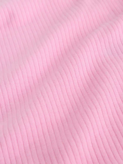 |BabyGirl| Kit Com 5 Bodies De Manga Longa Para Bebê (rosa/branco)