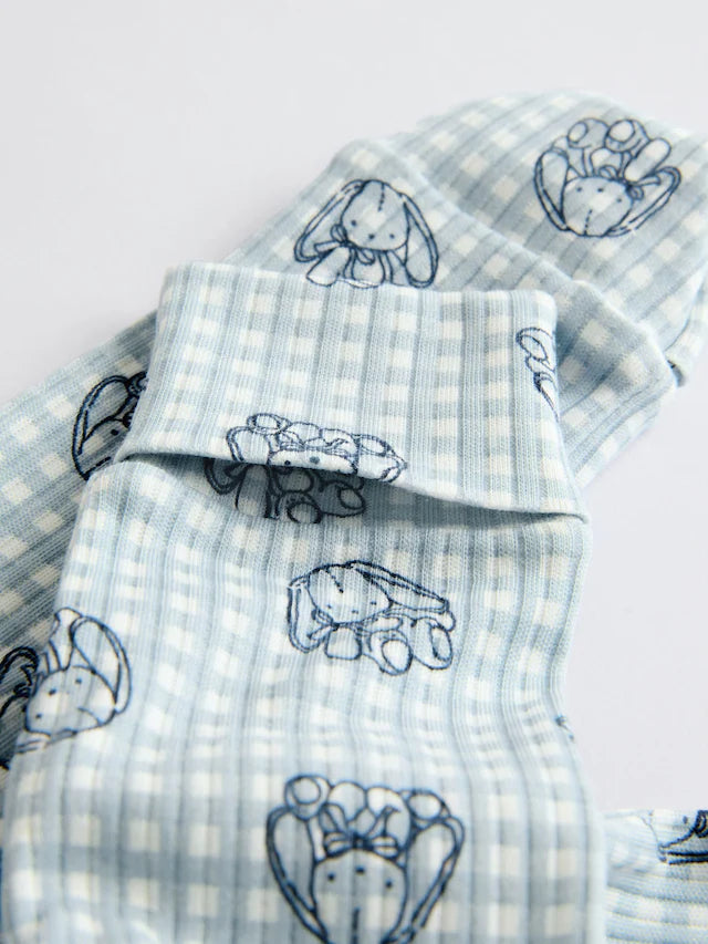 |BabyBoy| Pacote Com 3 Macacões Com Zíper Bidirecional Blue Baby