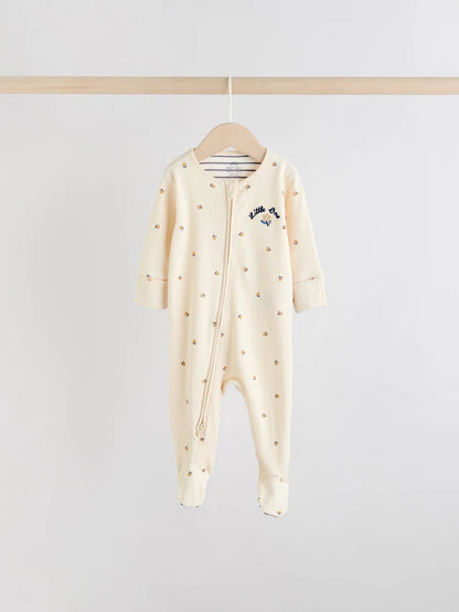 |BabyBoy| Pacote Com 3 Macacões Com Zíper Bidirecional Blue Baby