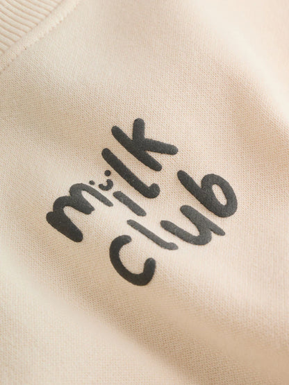 |BabyBoy| Conjunto De Moletom e Leggings Estampados Neutral/Cow Milk Club Para Bebês (0 meses a 2 anos)