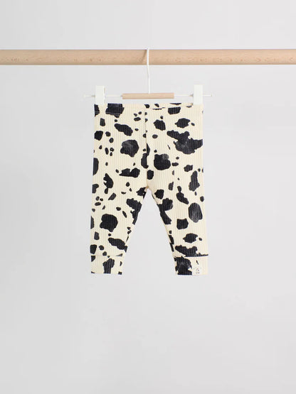 |BabyBoy| Conjunto De Moletom e Leggings Estampados Neutral/Cow Milk Club Para Bebês (0 meses a 2 anos)