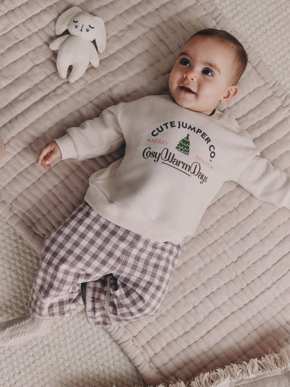 |BabyGirl| Conjunto De 2 Peças De Suéter e Calça Rosa Para Bebê (0 meses a 2 anos)