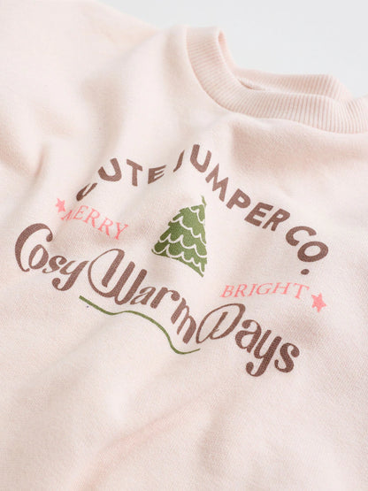 |BabyGirl| Conjunto De 2 Peças De Suéter e Calça Rosa Para Bebê (0 meses a 2 anos)