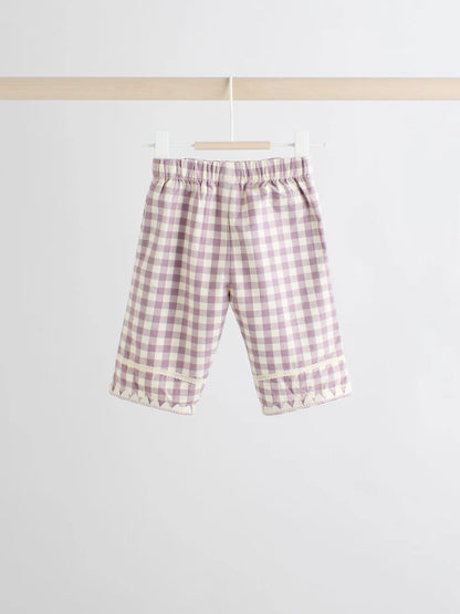 |BabyGirl| Conjunto De 2 Peças De Suéter e Calça Rosa Para Bebê (0 meses a 2 anos)