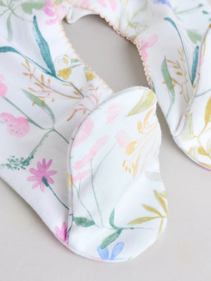 |BabyGirl| Conjunto De 3 Macacões Rosa Com Estampa De Coelhinho Para Bebês (0-2 anos)