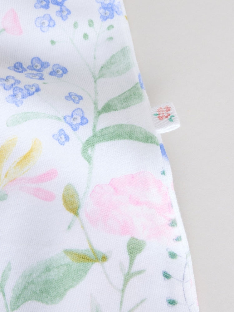 |BabyGirl| Conjunto De 3 Macacões Rosa Com Estampa De Coelhinho Para Bebês (0-2 anos)