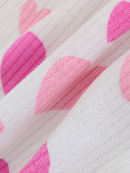 |BabyGirl| Conjunto De 3 Macacões De Dormir Rosa Com Zíper Duplo Para Bebês (0-2 anos)