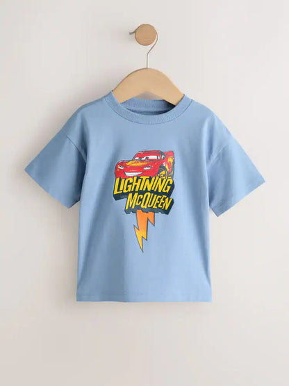 |Boy| Camiseta Azul De Manga Curta Disney Cars (9 meses a 8 anos)