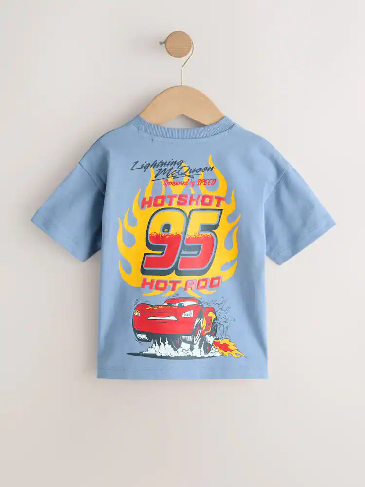 |Boy| Camiseta Azul De Manga Curta Disney Cars (9 meses a 8 anos)