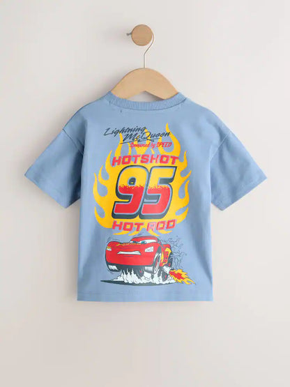 |Boy| Camiseta Azul De Manga Curta Disney Cars (9 meses a 8 anos)