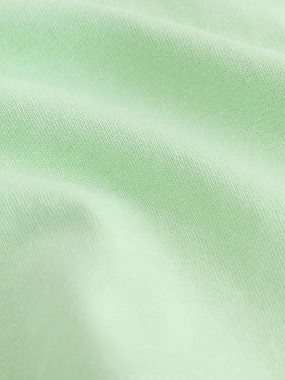 |Girl| Camiseta De Manga Curta Verde Menta Azulada (12 meses a 7 anos)