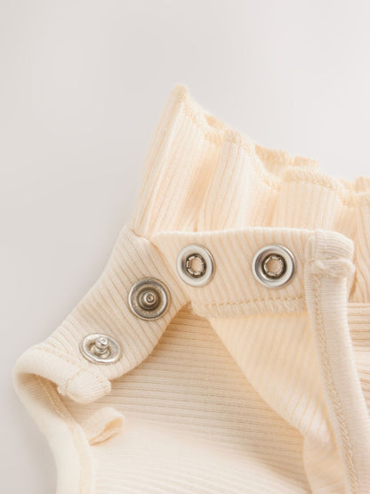 |BabyGirl| Conjunto De Jardineira e Body Amarelo Com Estampa Floral Miúda Para Bebês (2 peças, de 0 meses a 3 anos)