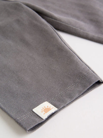 |BabyBoy| Conjunto De 6 Peças Para Bebê Com Estampa De Palmeiras Em Preto e Branco (0 meses a 3 anos)