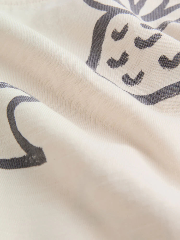 |BabyBoy| Conjunto De 6 Peças Para Bebê Com Estampa De Palmeiras Em Preto e Branco (0 meses a 3 anos)