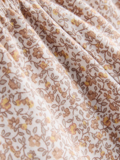 |Girl| Conjunto Cream Bunny Hey Hi com Blusa De Moletom e Calça Pantalona (3 meses a 7 anos)