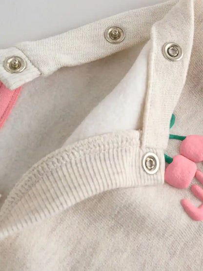 |BabyGirl| Conjunto De Moletom e Leggings Para Bebê Nas Cores Verde e Cinza (2 peças, de 0 meses a 2 anos).