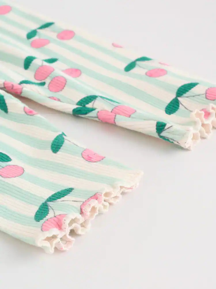 |BabyGirl| Conjunto De Moletom e Leggings Para Bebê Nas Cores Verde e Cinza (2 peças, de 0 meses a 2 anos).