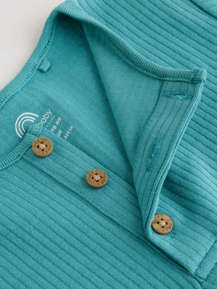 |BabyBoy| Conjunto Com 4 Macacões De Bebê Verdes Com Botões No Pescoço, Estilo Vovô