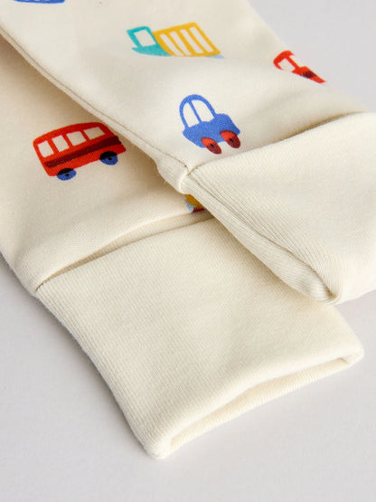 |BabyBoy| Conjunto De 5 Macacões De Dormir Para Bebês Com Zíper Duplo (0 meses a 3 anos)