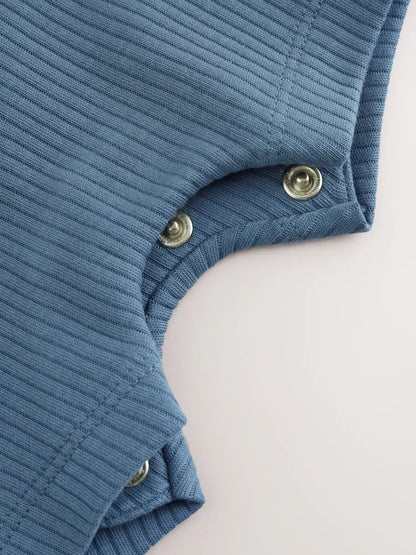 |BabyBoy| Macacão De Bebê Azul "Eu Amo Minha Mamãe"