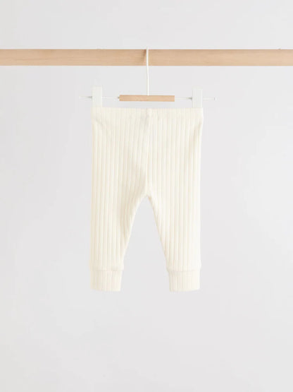 |BabyBoy| Conjunto Infantil Hello World, Composto Por Blusa e Calça Legging Creme (0-18 meses)