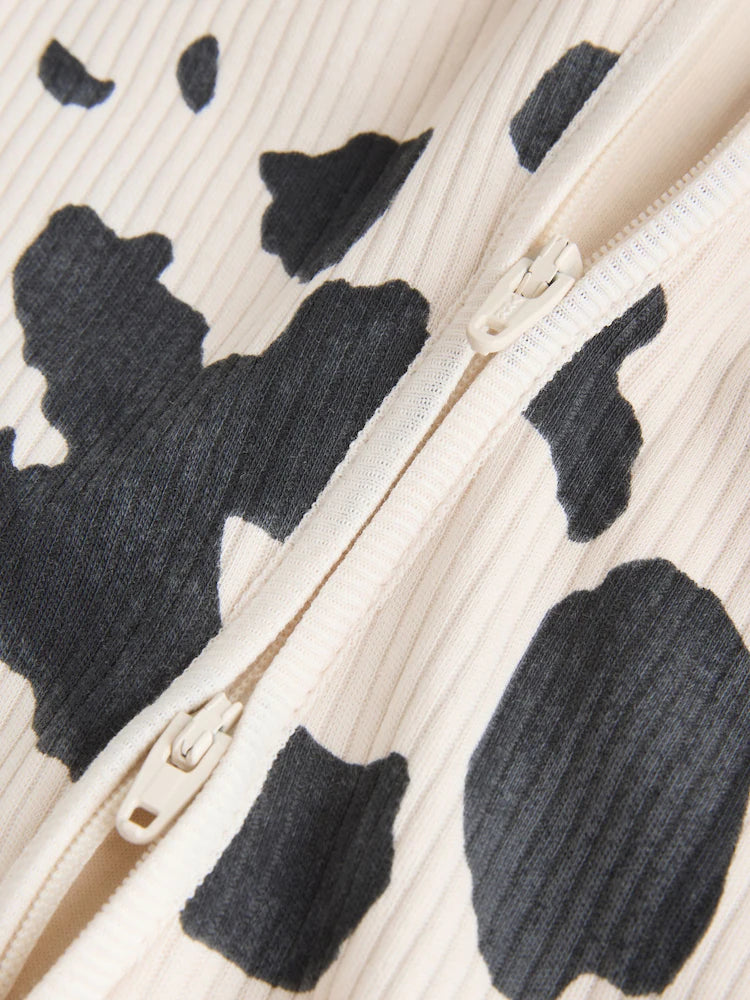 |BabyBoy| Conjunto De 3 Macacões De Dormir Neutros Com Zíper Duplo Para Bebês (0-2 anos)