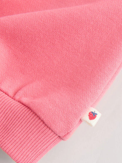 |BabyGirl| Conjunto De Moletom e Leggings Para Bebê Com Estampa De Morango Vermelho (2 peças, de 0 meses a 2 anos)