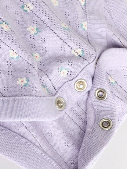 |BabyGirl| Conjunto De 5 Bodies Roxos Para Bebês