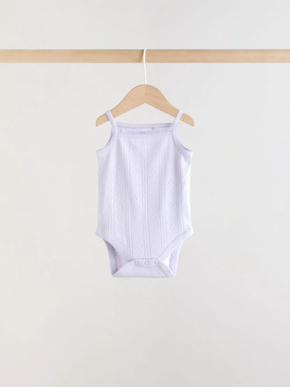 |BabyGirl| Conjunto De 5 Bodies Roxos Para Bebês