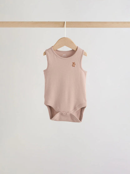 |BabyBoy| Conjunto De 5 Bodies Para Bebê Com Estampa Mini Azul Turquesa