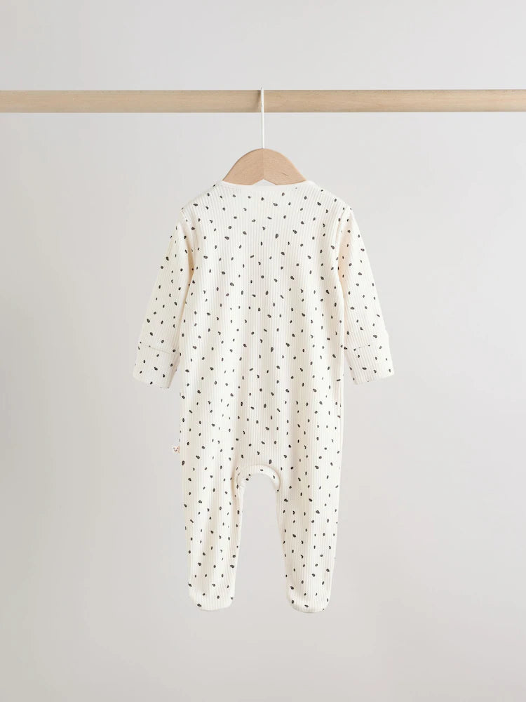 |BabyBoy| Conjunto De 3 Macacões De Dormir Para Bebês Com Zíper Duplo (0-2 anos)