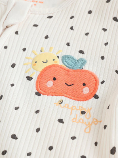 |BabyBoy| Conjunto De 3 Macacões De Dormir Para Bebês Com Zíper Duplo (0-2 anos)