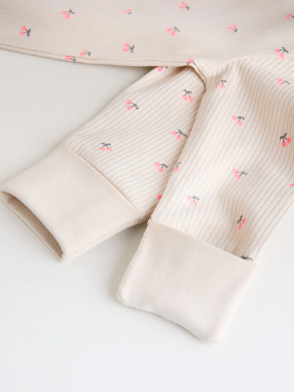 |BabyGirl| Conjunto De 4 Macacões De Dormir Rosa Com Zíper Duplo Para Bebês (0 meses a 3 anos)