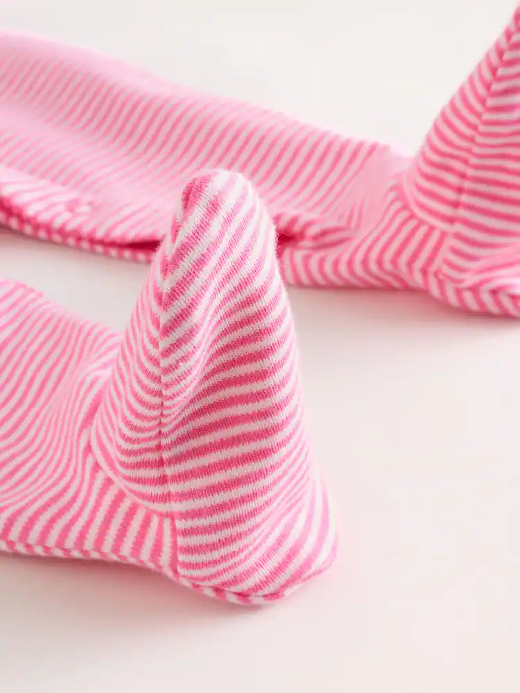 |BabyGirl| Conjunto De 3 Macacões De Dormir Rosa Para Bebês (0 meses a 2 anos)