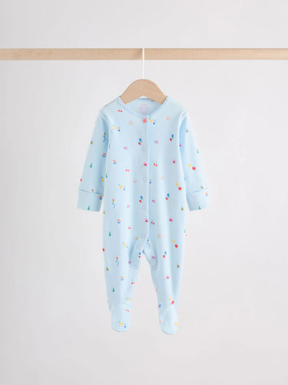 |BabyGirl| Conjunto De 3 Macacões De Dormir Rosa Para Bebês (0 meses a 2 anos)