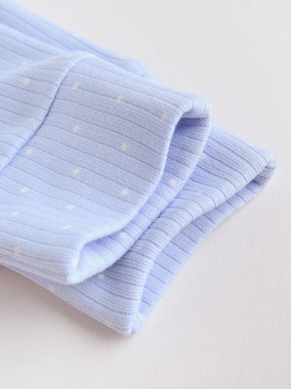 |BabyGirl| Conjunto De 3 Macacões Azuis Para Bebês (0 meses a 3 anos)