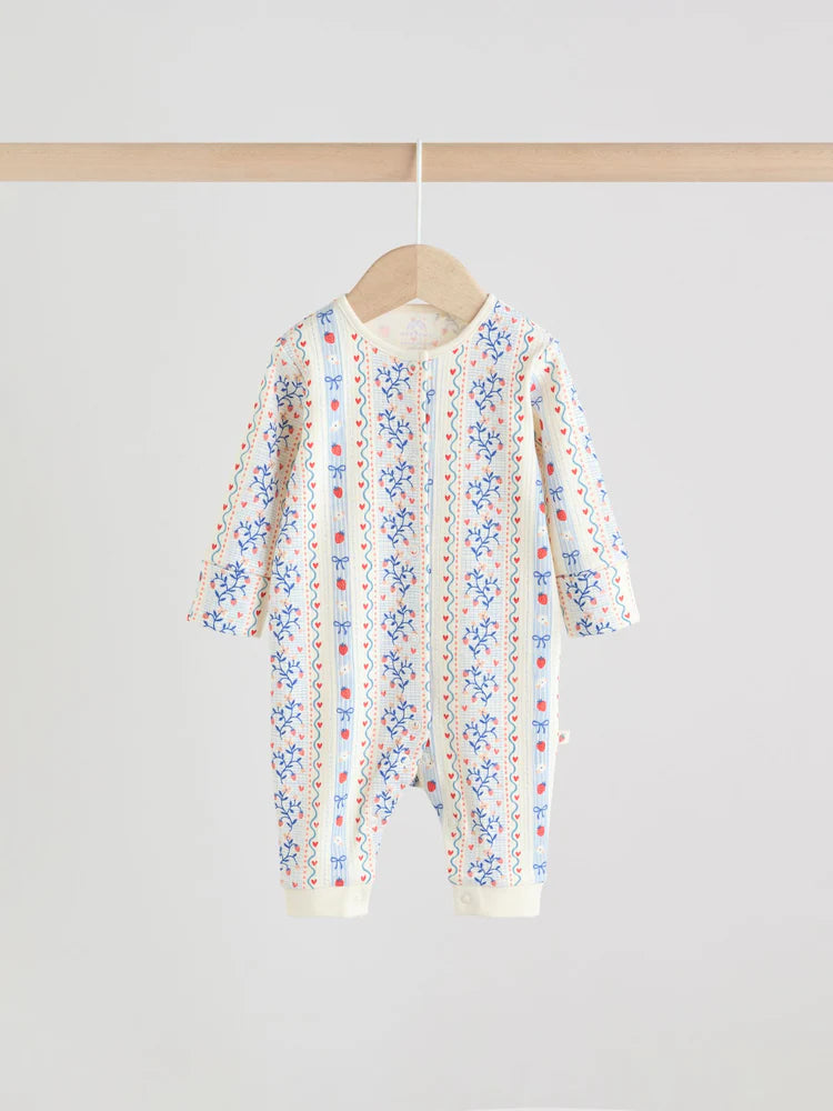 |BabyGirl| Conjunto De 3 Macacões Azuis Para Bebês (0 meses a 3 anos)