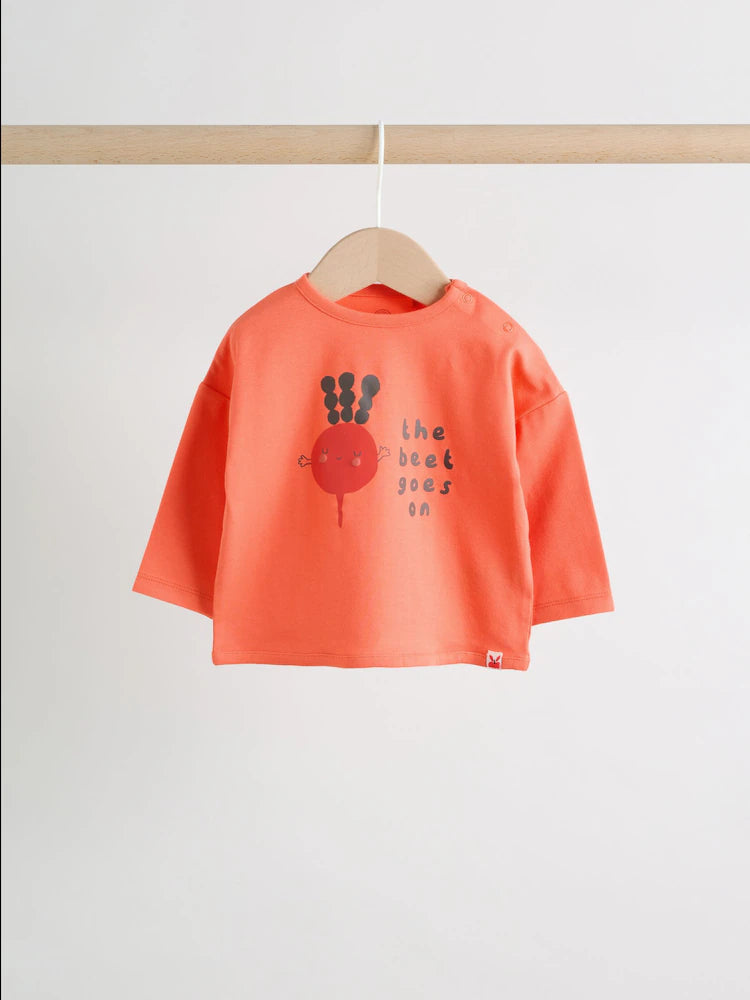 |BabyBoy| Conjunto De Blusa e Calça Listrada Vermelha Cor Beterraba Para Bebê (0 meses a 3 anos)