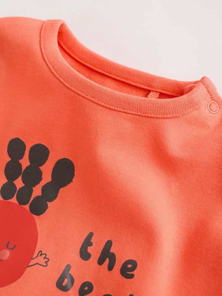 |BabyBoy| Conjunto De Blusa e Calça Listrada Vermelha Cor Beterraba Para Bebê (0 meses a 3 anos)