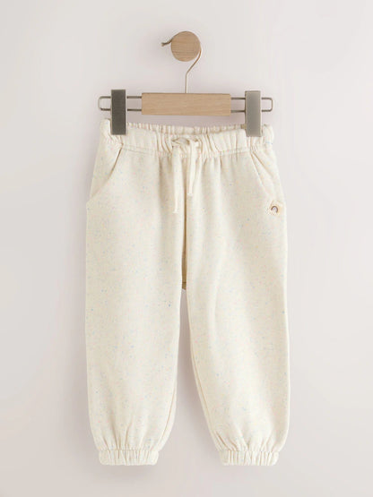 |Girl| Conjunto De 3 Calças De Moletom Nas Cores Rosa, Lilás e Bege (3 meses a 7 anos)