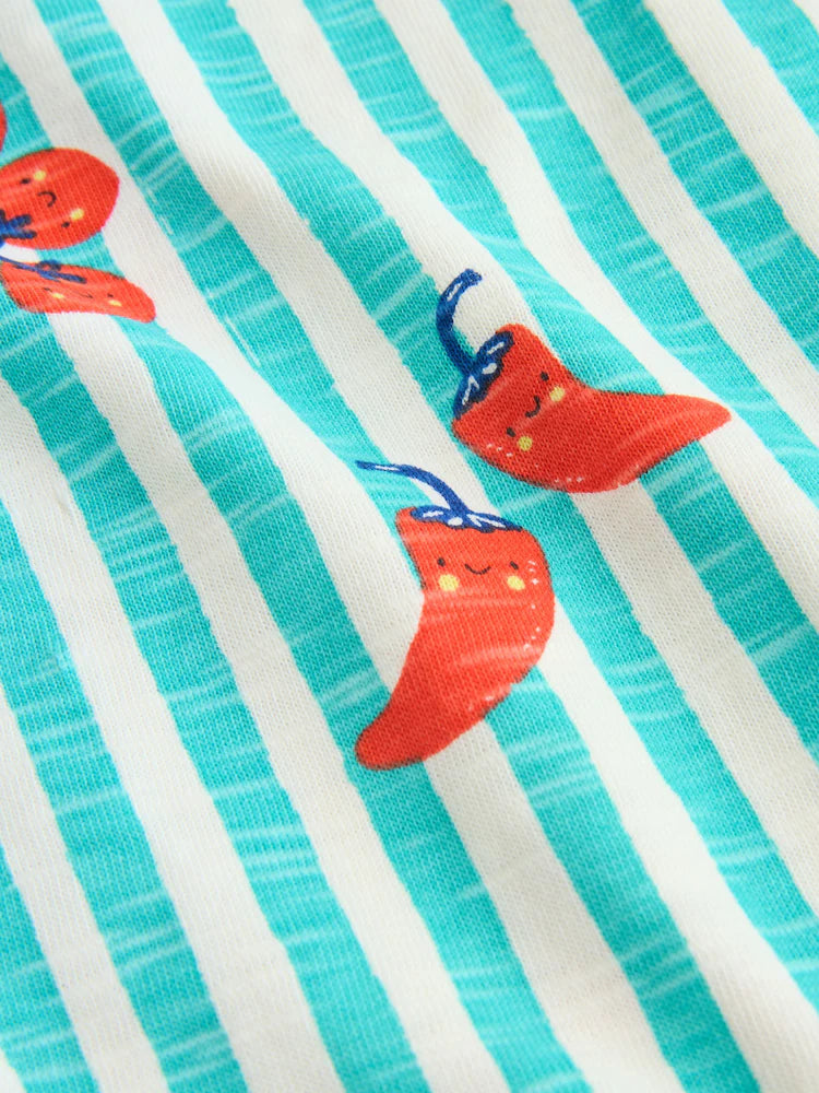 |BabyBoy| Conjunto Com 4 Macacões De Bebê Em Malha Com Estampa De Tomate