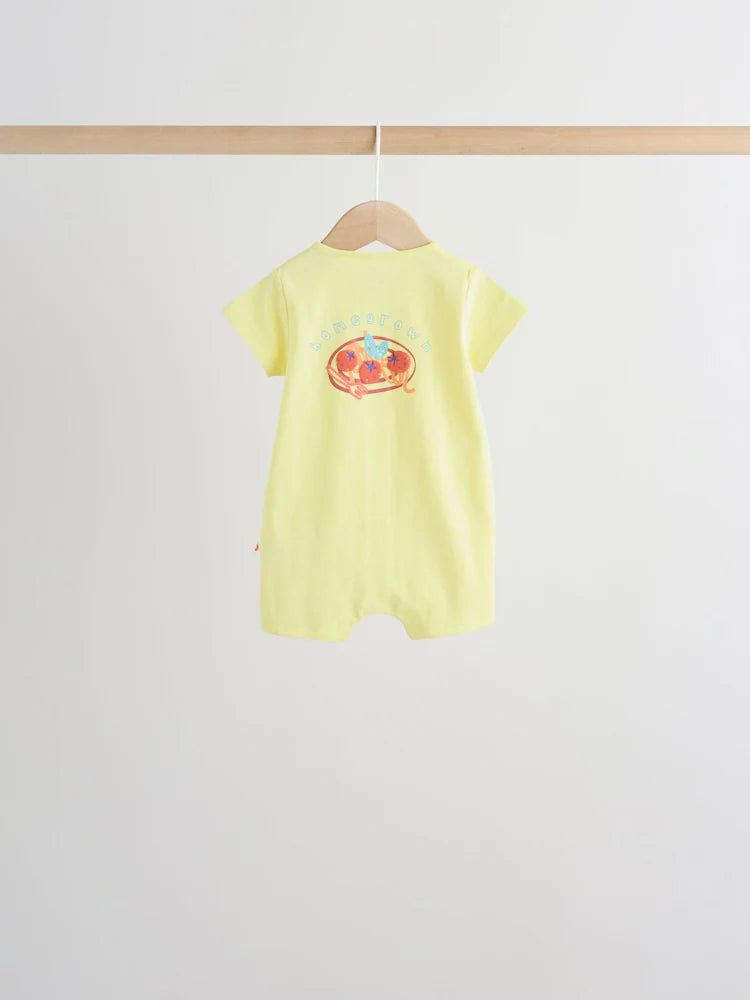 |BabyBoy| Conjunto Com 4 Macacões De Bebê Em Malha Com Estampa De Tomate