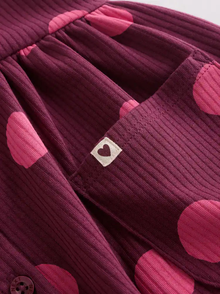 |BabyGirl| Conjunto Com 3 Macacões De Bebê Rosa Com Bolinhas e Botões