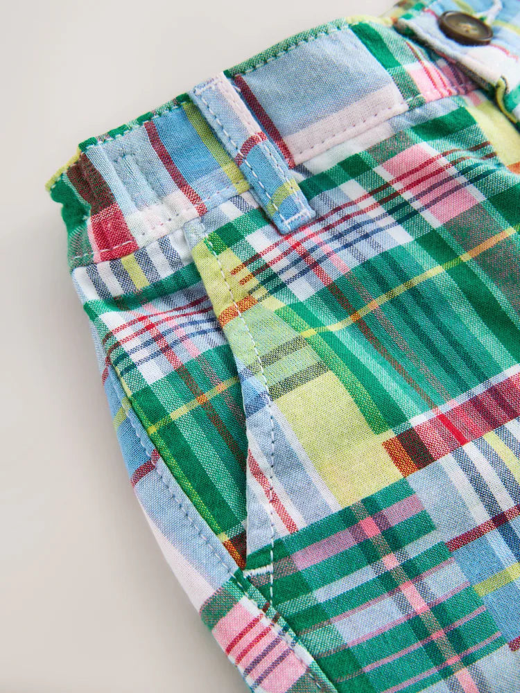 |Boy| Calções Chino Com Patchwork Múltiplo (3 meses a 7 anos)