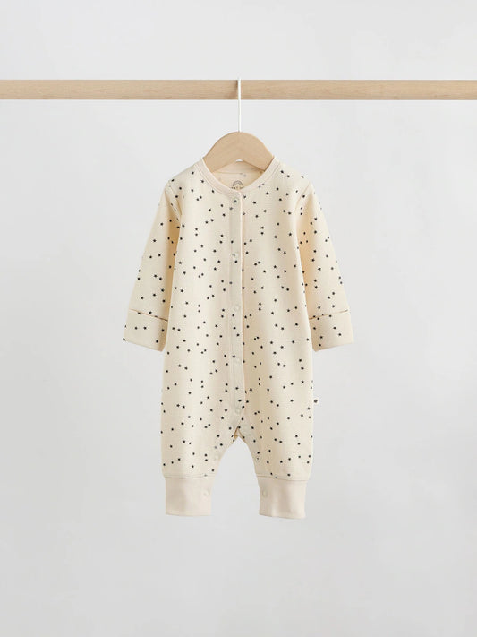 |BabyBoy| Conjunto De 3 Macacões De Dormir Monocromáticos Em Tecido Waffle Para Bebês (0 meses a 3 anos)