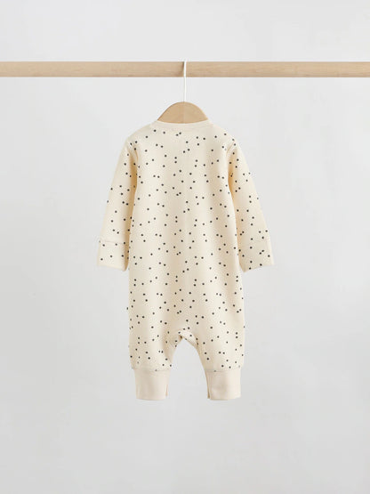 |BabyBoy| Conjunto De 3 Macacões De Dormir Monocromáticos Em Tecido Waffle Para Bebês (0 meses a 3 anos)