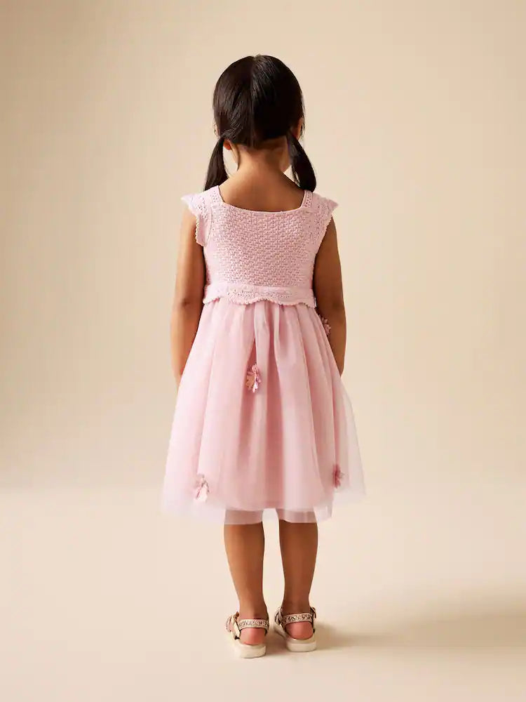 |Girl| Blusa De Manga Comprida Canelada Rosa Estilo Bailarina (3 meses a 7 anos)