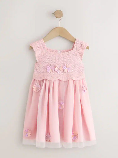 |Girl| Blusa De Manga Comprida Canelada Rosa Estilo Bailarina (3 meses a 7 anos)